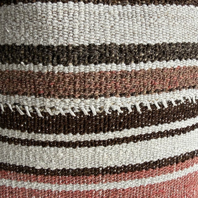 Not Yet Made - Made To Order Vintage Rug Pillow Cover With Stripes For Sale - Image 5 of 7