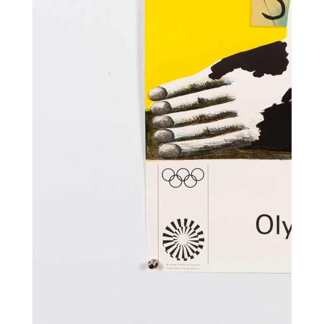 Munich Olympics Lithograph Poster by Horst Antes, 1972 For Sale - Image 6 of 9