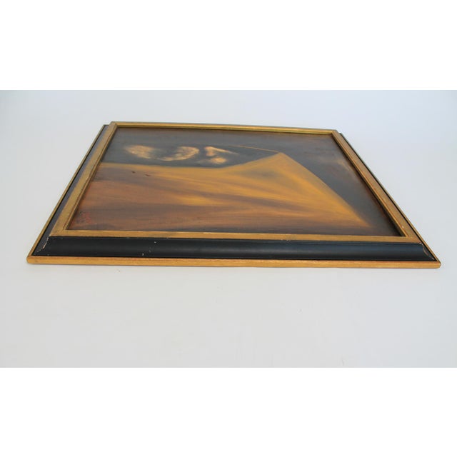 Vintage Framed Moody Portrait Painting of a Hooded Monk For Sale In Milwaukee - Image 6 of 11