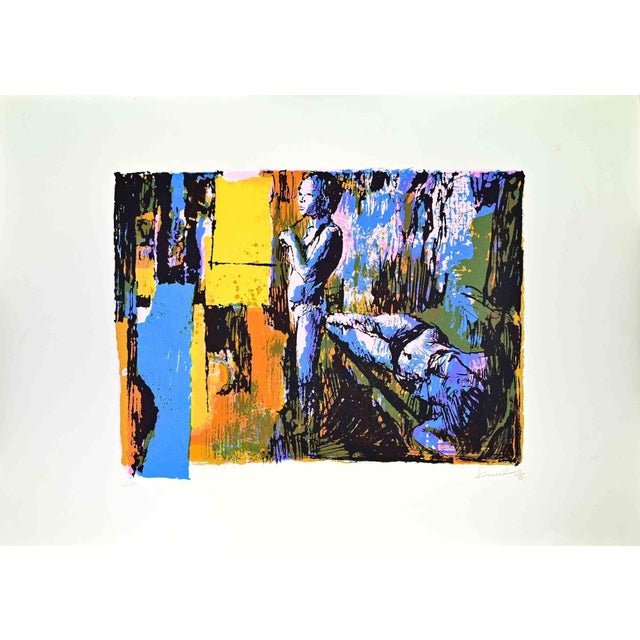 Modern Nicola Simbari, Woman, 1975, Screen Print For Sale - Image 3 of 3