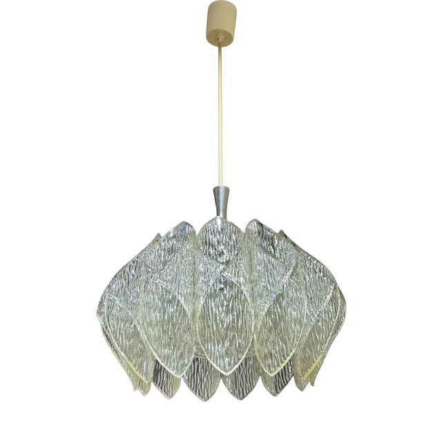 Brutalist Acrylic Pendant in the style of Kalmar, Austria, 1960s For Sale