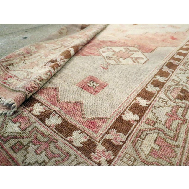 Galerie Shabab Collection Mid-20th Century Turkish Anatolian Wide Gallery Runner For Sale - Image 10 of 10
