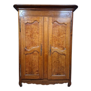18th Century Louis XV Walnut Wardrobe, Bresse Region For Sale