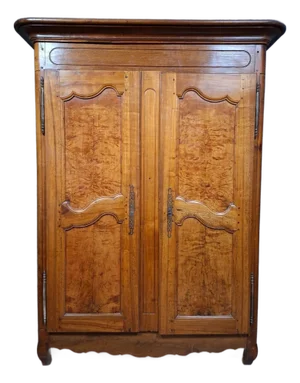 18th Century Louis XV Walnut Wardrobe, Bresse Region