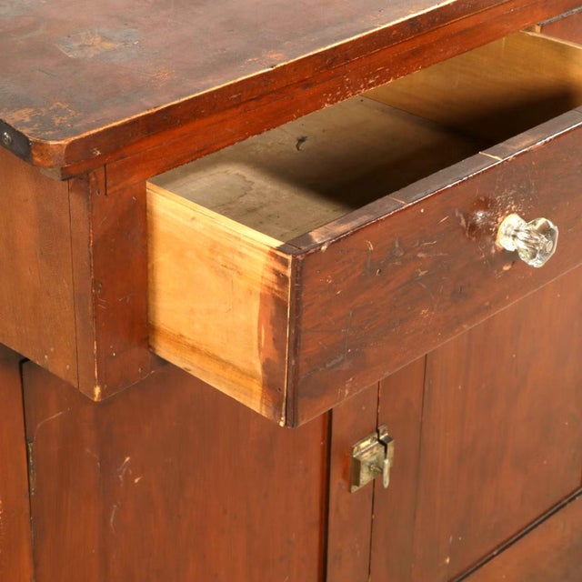 Late 19th C. Mahogany Slant Top Standing Top Desk / Cabinet For Sale - Image 4 of 6