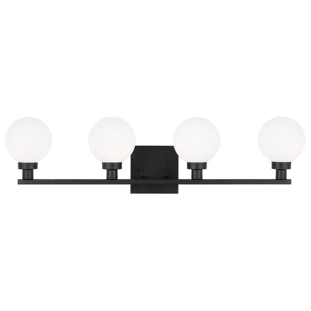 Modern Sean Lavin By Visual Comfort Studio Clybourn 4-Light Bath Vanity Sconce in Midnight Black For Sale - Image 3 of 3