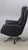 1980s Vintage Black Leather Chair with Chrome X-Frame Base, 1980s For Sale - Image 5 of 6