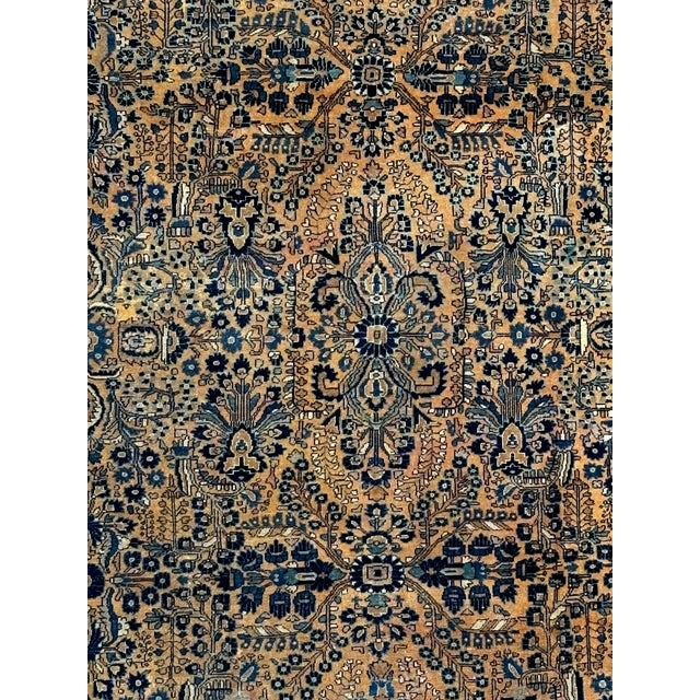 This is an AUTHENTIC wool pile genuine hand made antique PERSIAN LIllihan -