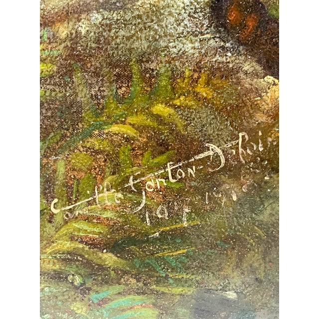 A 20th Century Palatial Fairytale Painting by Gabrielle Debillemont Chardon For Sale - Image 15 of 16