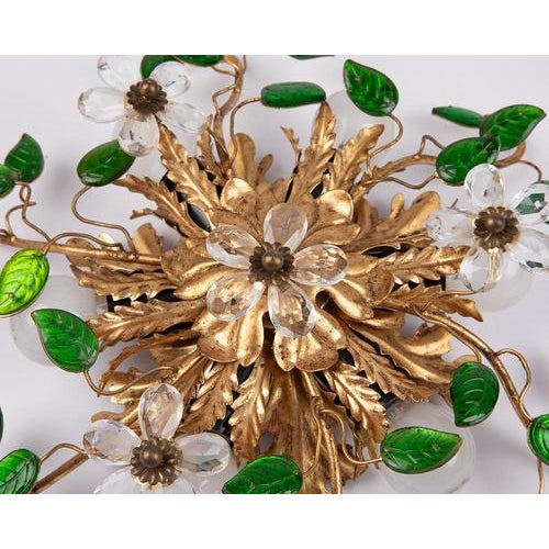 Flush Mount attributed to Maison Baguès, 1940s For Sale - Image 4 of 8