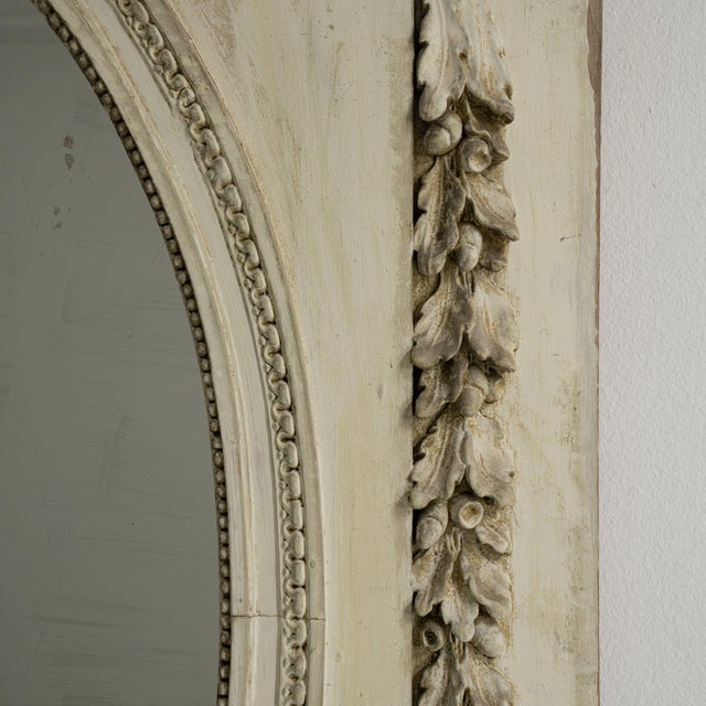 Early 19th Century France Louis XVI Antique White Wood Full-length & Floor Mirrors For Sale - Image 11 of 11