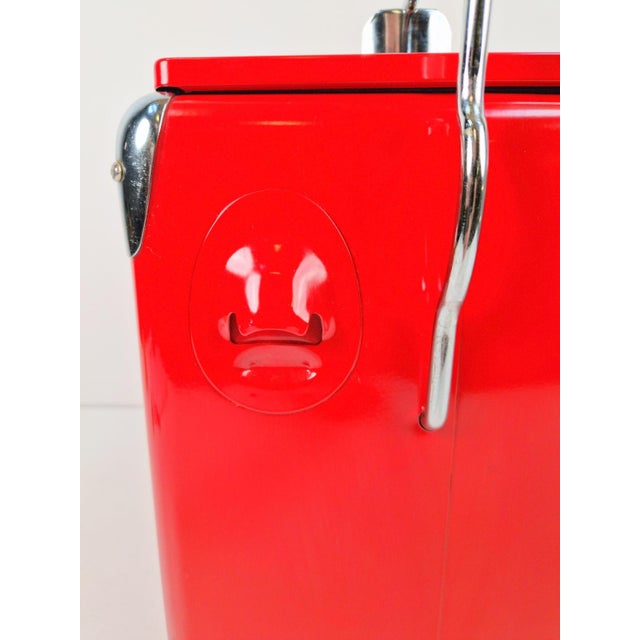 Metal Ray Ban Coolbox with Build in Bottle Opener, 1990s For Sale - Image 7 of 8