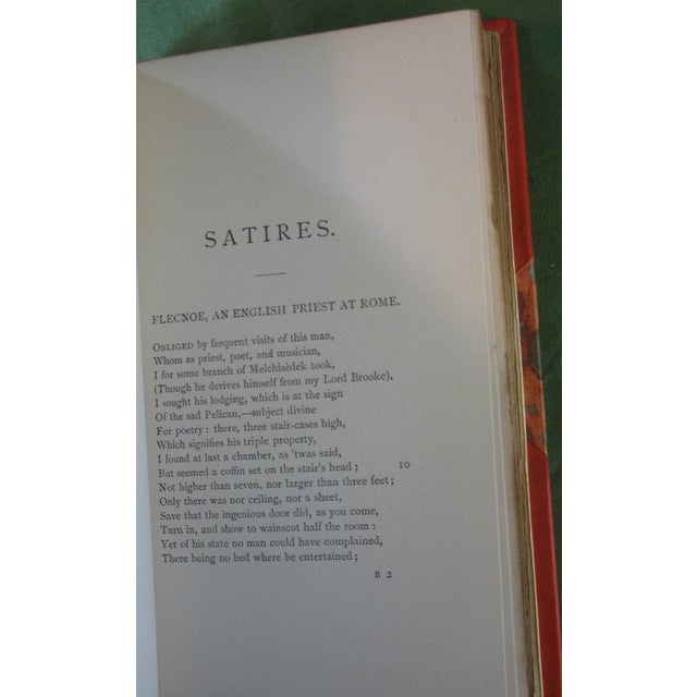 Book Fine Binding Satires & Pomes by Andrue Marvell 1892 London 2 Vol. Hardcover For Sale - Image 9 of 18