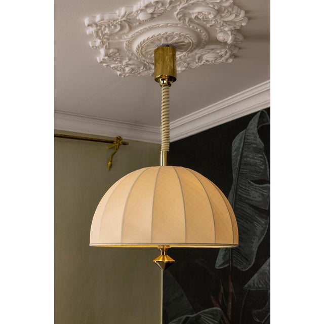 Three-Light Adjustable Height Pendant Light, 1980s For Sale - Image 17 of 18