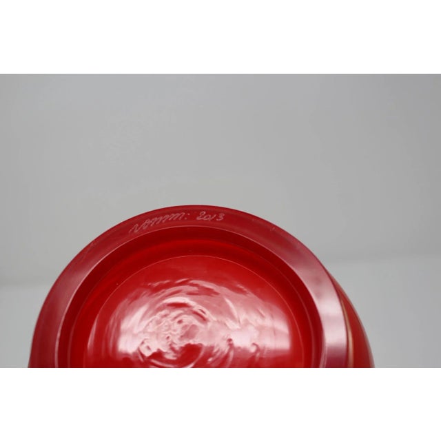 Early 21st Century Orange Opalino Vase by Venini For Sale - Image 5 of 6