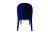 Contemporary Eclipse Dining Chair Blue Velvet For Sale - Image 3 of 4
