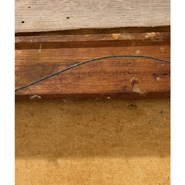 Wood Mid 20th Century Portrait Painting Attributed to Nicolas De Molas Oil on Canvas Framed For Sale - Image 7 of 7