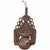 Antique Wayang Blencong Hanging Lantern Measures approximately 24" tall, 13" wide, 8" deep. Metal pot handle adds 5"...