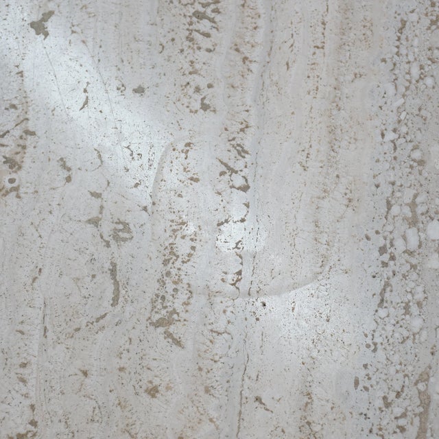 1980s Modernist Travertine Coffee Table For Sale - Image 10 of 11