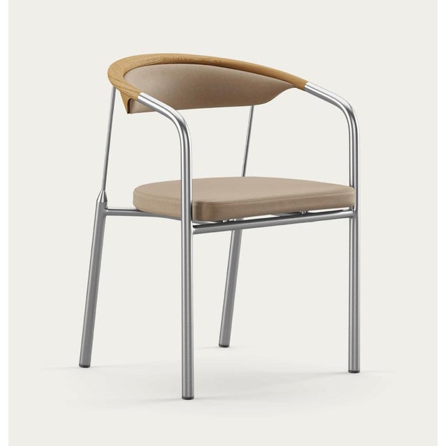 Contemporary Chairman Chair in Oak with Upholstery in Lime by Henrik Tengler for One Collection For Sale - Image 3 of 14