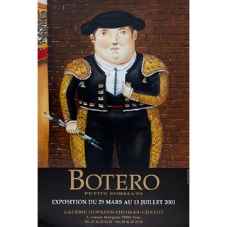 Torero Poster after Fernando Botero For Sale