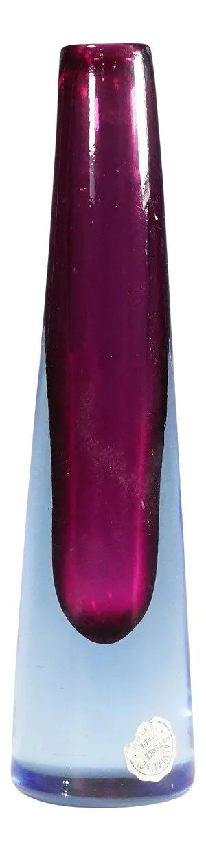 Vintage Murano Sommerso Glass Vase by Salviati & Co. Ca. 1960