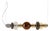 Murano Glass Chandelier, Tobacco + Ambra - Playground by Oggetti For Sale