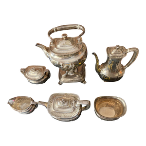 American Six-Piece Tea and Coffee Service Mark of Tiffany & Co., New York, Circa 1895 Teapot.coffee Pot Kettle.