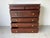 English Antique 19th Century Solid Mahogany Chest of Drawers With Brass Knobs For Sale - Image 3 of 12