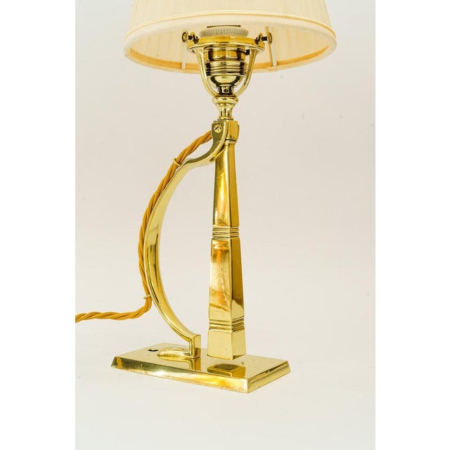 Table or Wall Lamp with Fabric Shade, Vienna, Austria, 1920s For Sale - Image 3 of 13