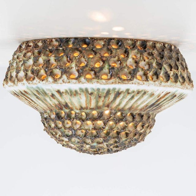 Round Ceramic Wall Light in the style of Axella, Denmark, 1970s For Sale - Image 13 of 15