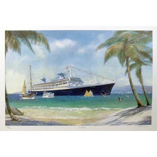 Caribbean, David Brackman Lithograph, Signed and Numbered in Pencil For Sale
