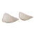 Lenox China Triad Ivory Porcelain Dish Pair of 2 Triangular Bowls Gold Rim 4932b For Sale