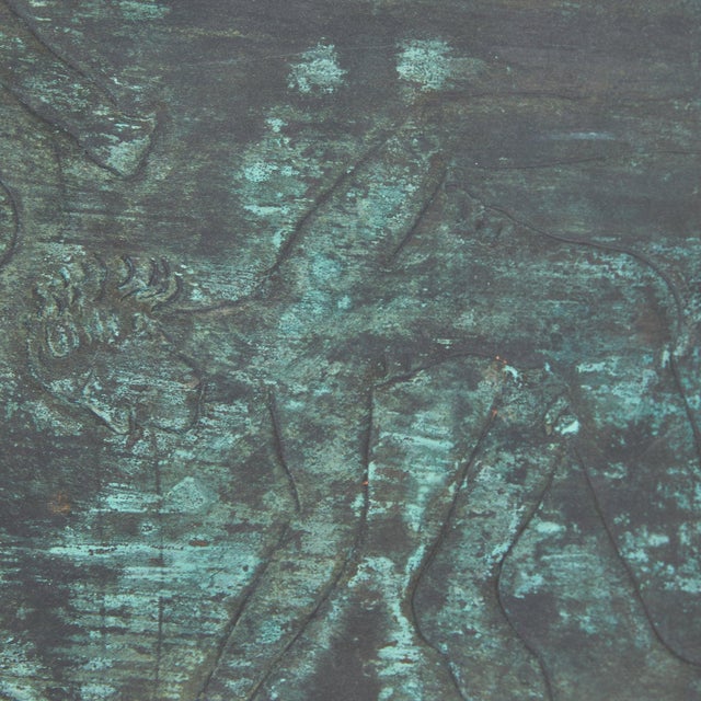 French Verdigris Bas-Relief Panel, 1970s For Sale - Image 10 of 11