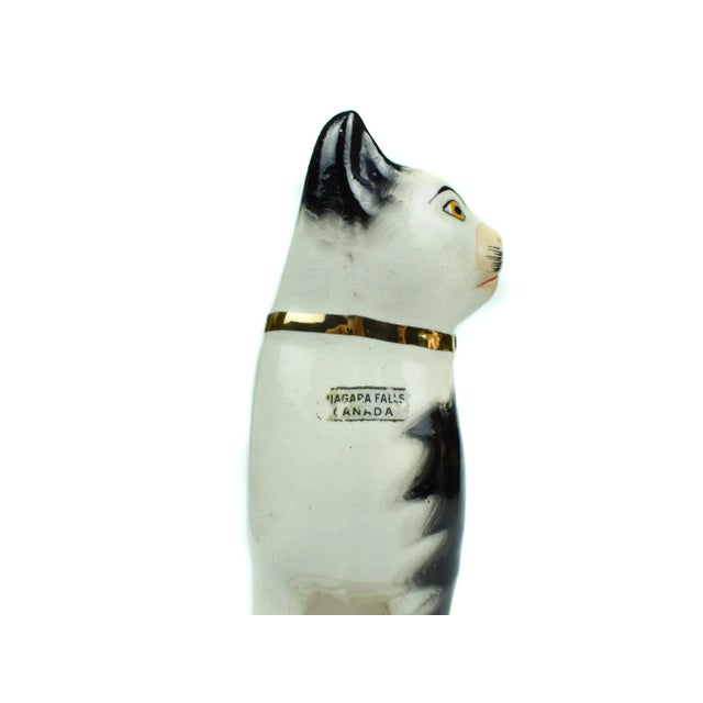 White 1920's Staffordshire Ware Wk (William Kent) England Cat on Cushion Figurine For Sale - Image 8 of 12