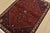 An authentic vintage tribal Abadeh rug hand-knotted with fine wool and natural dyes. This intricately woven rug features a...