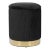 Zoe Black Velvet Storage Ottoman For Sale