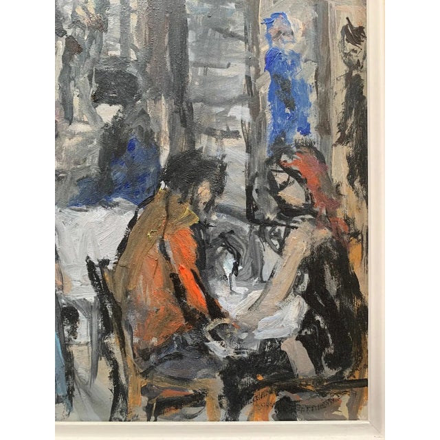 Bruno Paoli "Walls in Florence" Original Italian Modern Florence Cityscape, 20th Century Florence Italy Fine Art Painting, Oil on Canvas, 25x20.5" For Sale - Image 4 of 7