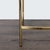 Gold Cb2 Chiaro Counter Stool For Sale - Image 8 of 8