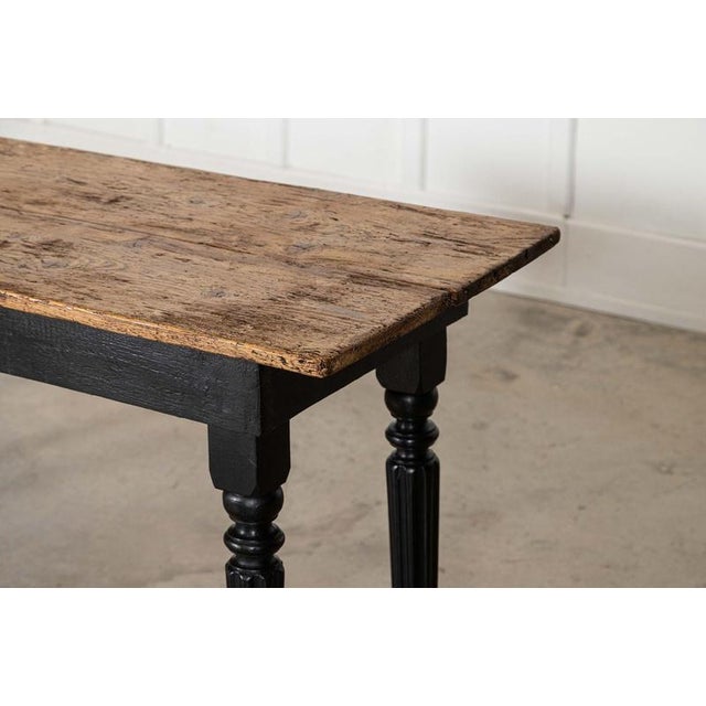 Antique English Ebonised Pine Server Table, 1890 For Sale - Image 14 of 16