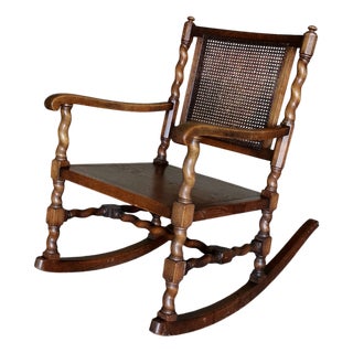 Rocking Chair in Oak by Axel Einar Hjorth for Nordiska Kompagniet, 1928 For Sale