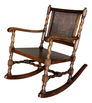 Rocking Chair in Oak by Axel Einar Hjorth for Nordiska Kompagniet, 1928