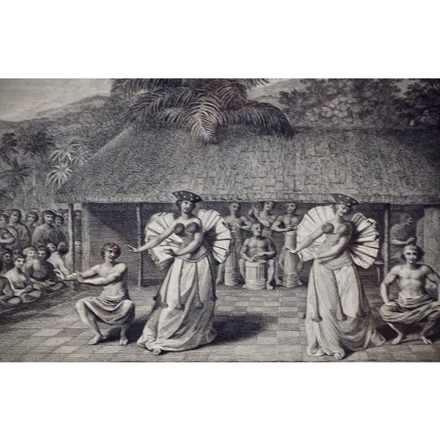 Realism "A Dance in Otaheite" (Tahiti): An Original 18th Century Engraving From Captain Cook's 3rd Voyage, 1784 For Sale - Image 3 of 7