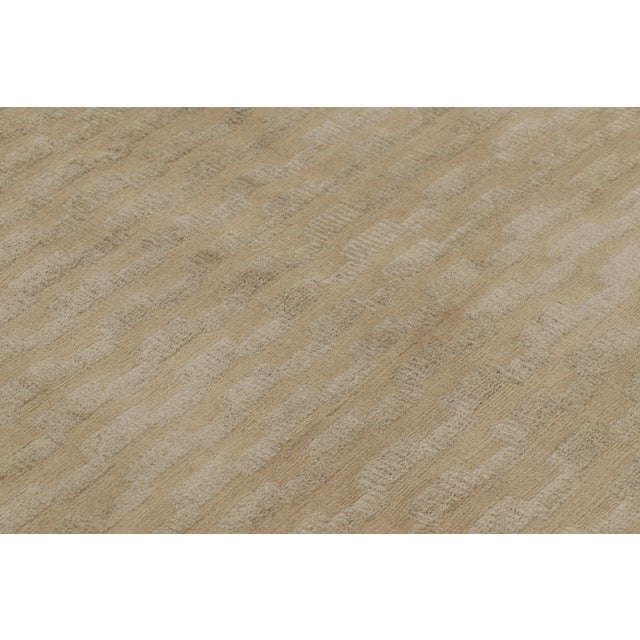 2010s Rug & Kilim's Art Deco-Inspired Rug, Beige With Minimalist Geometric Patterns For Sale - Image 5 of 9
