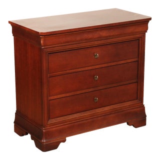 Late 20th Century Thomasville 'Impressions' Louis Philippe Style Cherry Chest of Drawers For Sale