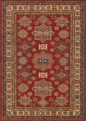 Pasargad Home Hand-Knotted Kazak Wool Rug - 6'' X 9''