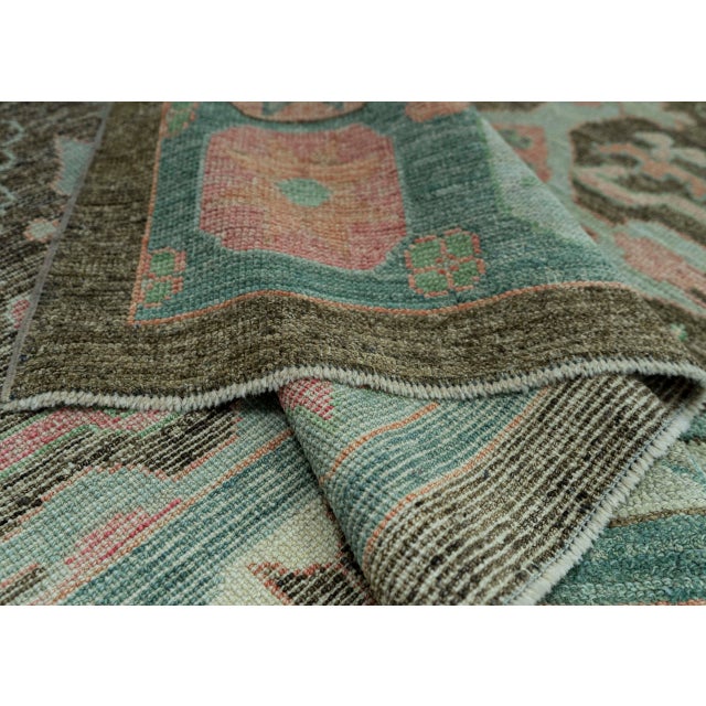 Black Turkish Oushak Rug 10'1" x 14'3" #20037 For Sale - Image 8 of 8