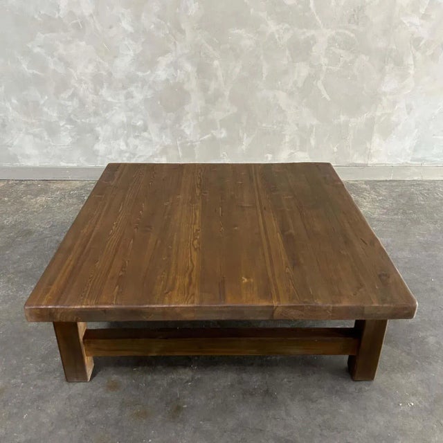 Wood Reclaimed Pine Wood Coffee Table For Sale - Image 7 of 7