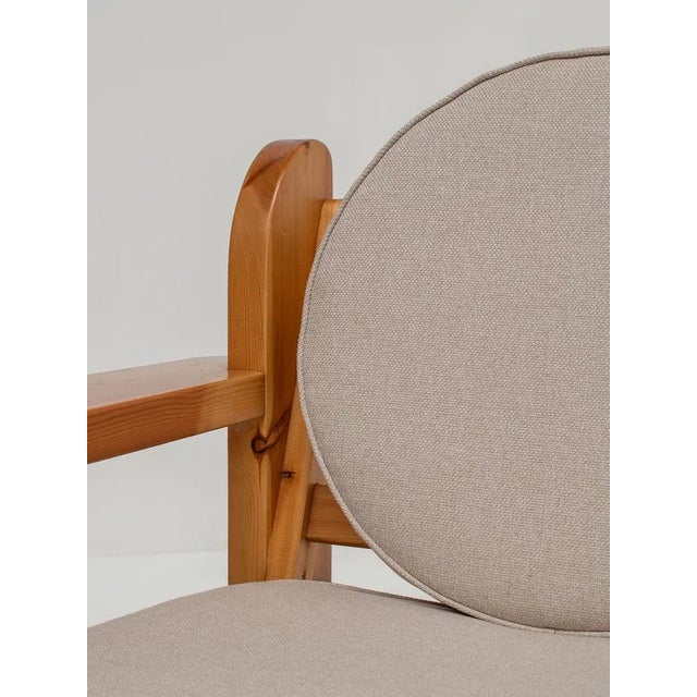 Wood Set of Italian Pine Lounge Chairs, 1970s For Sale - Image 7 of 11