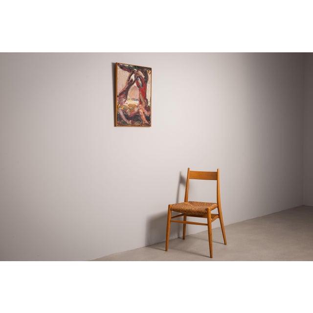 People Resting by a Tree, 1983, Oil on Canvas For Sale - Image 3 of 12